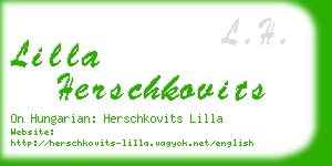 lilla herschkovits business card
